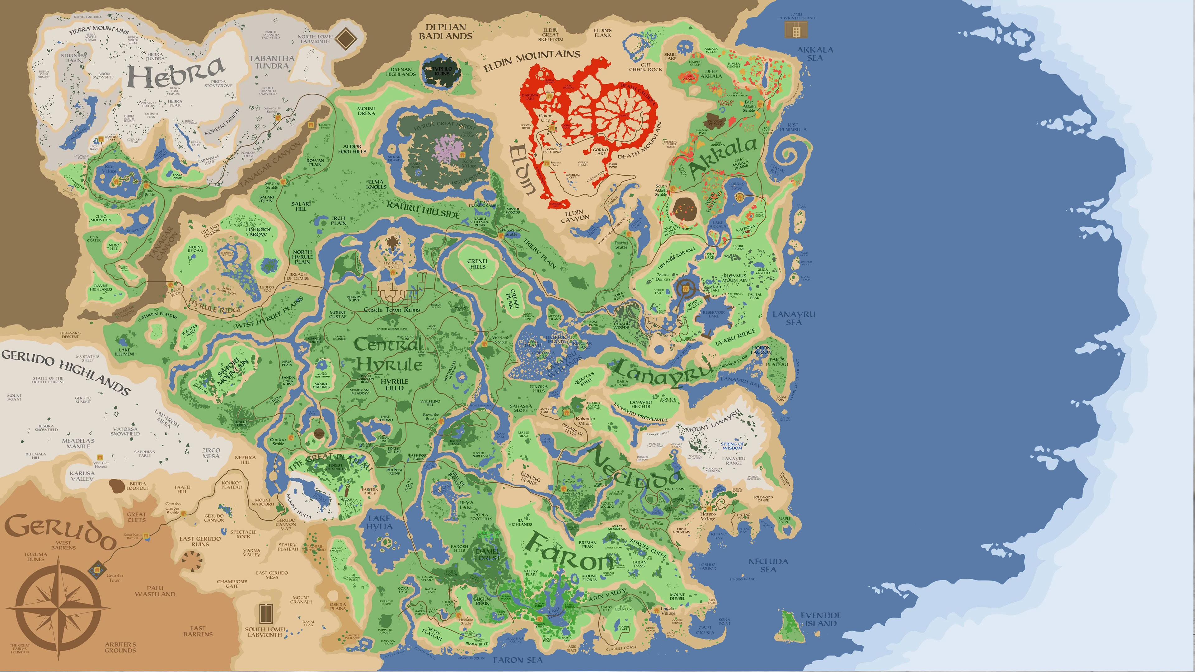 Breath of the Wild Interactive Map - Zelda Maps